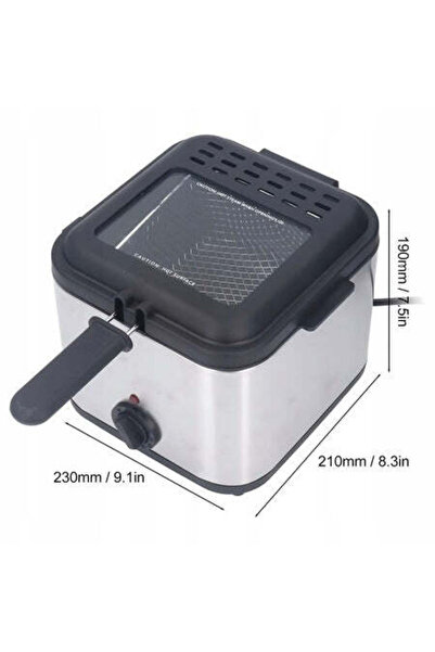 zola Electric Oil Deep Fryer, 2.5 L, 1000 W, Adjustable 80-190°C