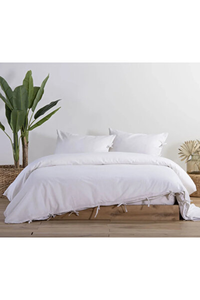 Nef Nef Homeware Duvet cover Double Cotton-Linen 240x220 Ecru