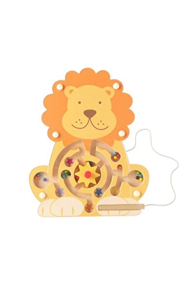 Orange Tree Toys Labirint magnetic din lemn Leu, Orange Tree Toys, editie multi-kids