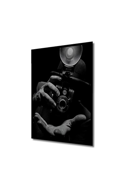 Caddemia Çerçeve Görünümlü Dekoratif Ahşap Kare Gizemli Fotoğrafçı Tablosu Ev...