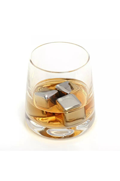 Gonga Set of 6 stainless steel drink cooling cubes, Gonga® Silver