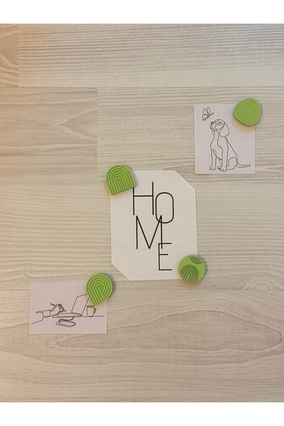 Gamy Crafts Dekoratif Magnet-4lü Buzdolabı Magneti-Magnet-İskandinav Magnet