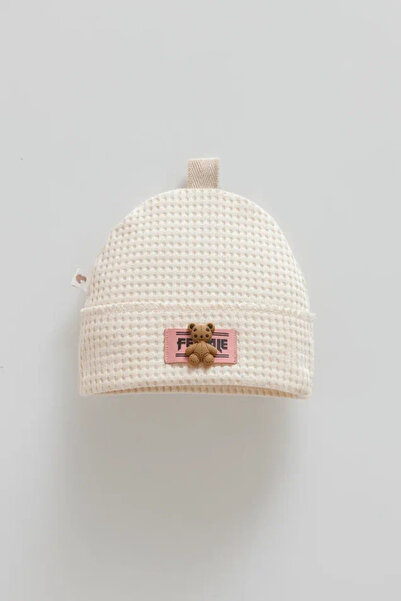 Caramell Baby Girl Teddy Bear Beanie