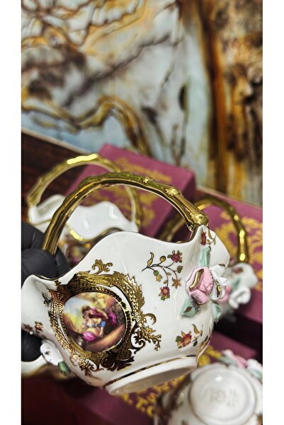 hediye Esterhomedecor Coffee Side Table Turkish Delight Holder