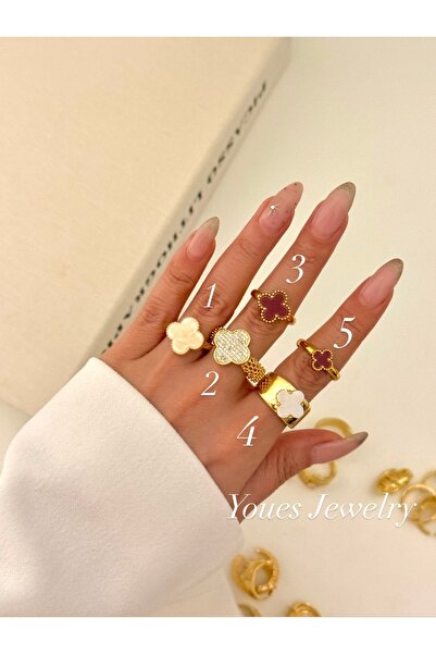 YOUES JEWELRY خاتم فولاذي قابل للتعديل من سلسلة VIP، السعر لقطعة واحدة