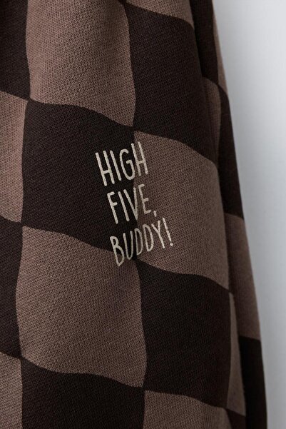 Magu Αγόρια βαμβακερά παντελόνια με καρό σχέδιο – Άνετη ελαστική μέση