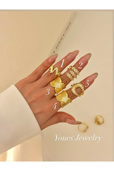 YOUES JEWELRY خاتم فولاذي قابل للتعديل من سلسلة VIP، السعر لقطعة واحدة