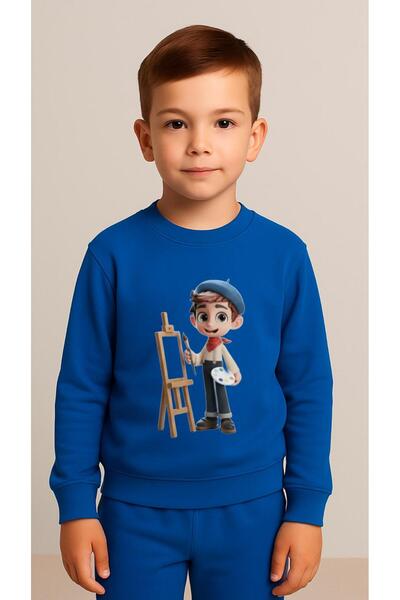 playwear Παιδικό Φούτερ Σετ ΡΕΣΣΑΜΕΝ Με Στάμπα για Κορίτσια και Αγόρια, Λαιμό...