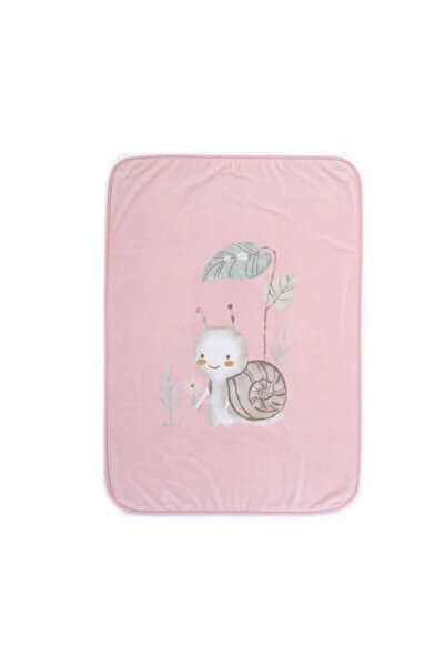 Nef Nef Homeware Pătură pentru bebeluși cu melc drăguț 75x100 roz