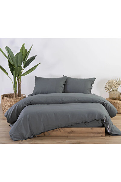 Nef Nef Homeware Single Duvet Cover Cotton-Linen 160x220 Green