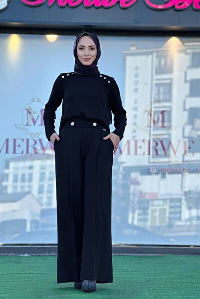 MISS DALIDA 6018 Black Knitwear Set