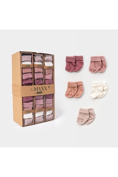 LOVE MAXX Kız Bebek 5'li Kutulu Çorap