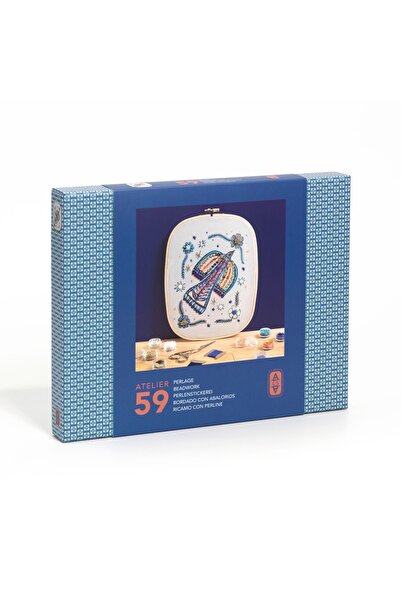 djeco Atelier creativ 59 pentru adulti Broderie cu margele, Djeco, super distractiv