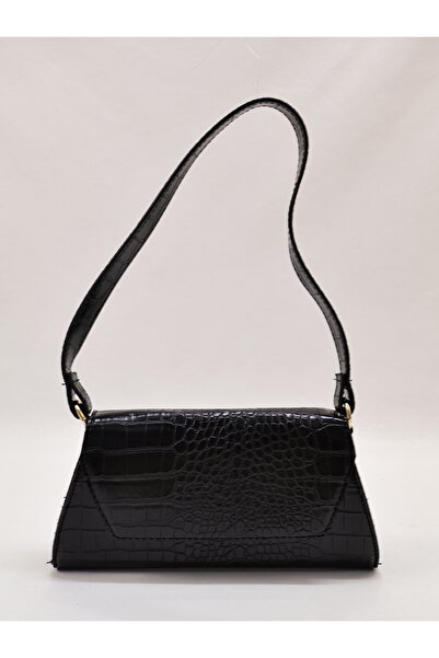 ICONE BAG Crocodile Faux Leather Shoulder Bag
