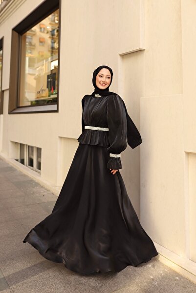 Lunaa store TAŞ İŞLEME ABİYE - SİYAH