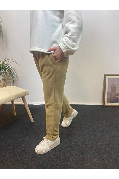 Superlife Women's Comfortable Fit Elastic Waist Fleece Sweatpants with Pockets Spr24Eak71