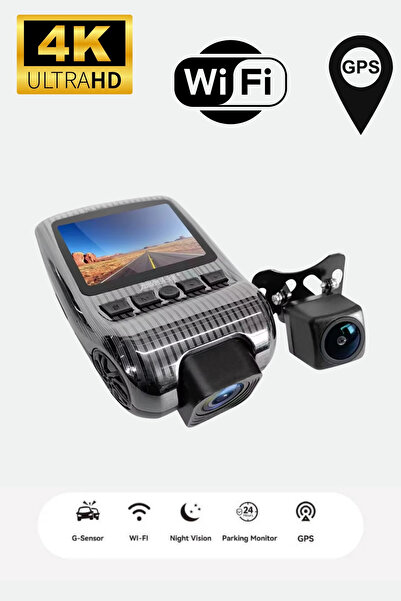 X-All داش كام اكس اول GSTA10 كامرتين أمامي 4Kوخلفي1K WIFI مع شاشة