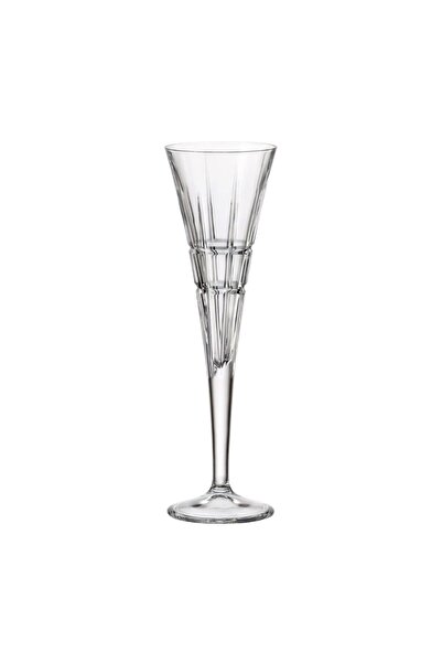 BOHEMİA CRYSTAL Set of 6 Crystal Bohemia Dover champagne glasses 160 ml transparent