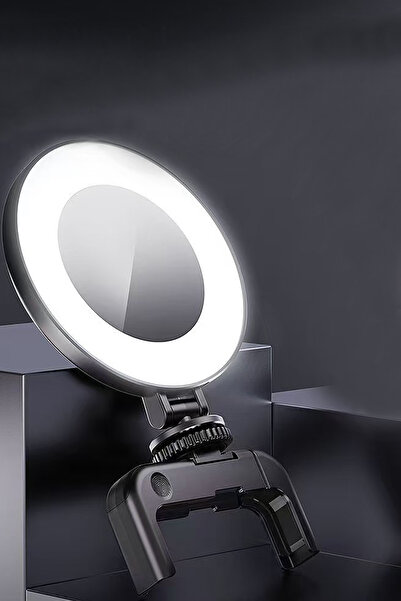 Light Nova Şarjlı Aynalı LED Selfie Video Kamera Işığı Tripod Uyumlu ve Manda...