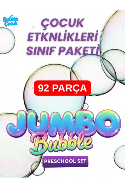Bubble Çocuk Baloncuk Oyunu - Jumbo Bubble Preschool Set - Köpük Baloncuk Çoc...