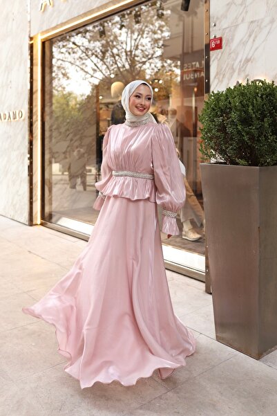 Lunaa store TAŞ İŞLEME ABİYE - Pembe