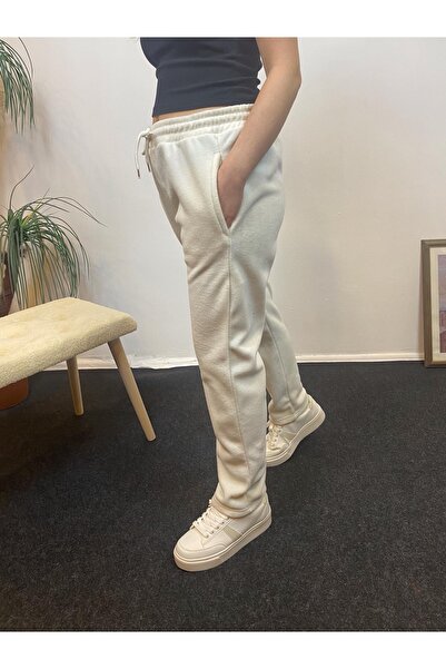 Superlife Women's Comfortable Fit Elastic Waist Fleece Sweatpants with Pockets Spr24Eak71