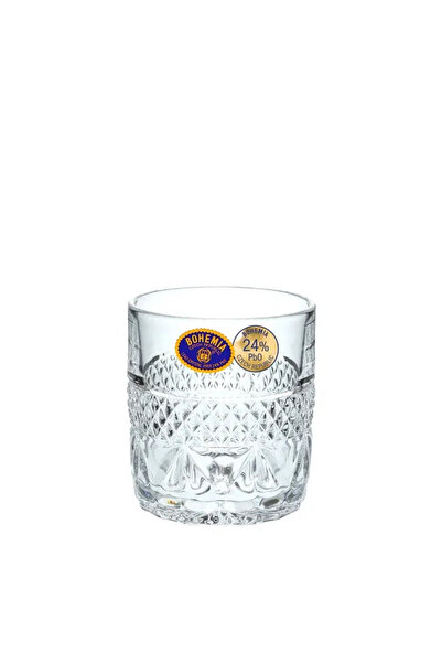 BOHEMİA CRYSTAL Set of 6 Bohemia Daphne crystal shot glasses 140 ml