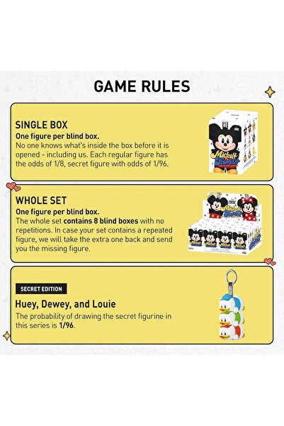 victiny Mickey Family Cute Together Keychain Series Single Box