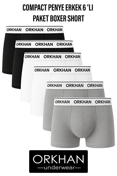 ORKHAN بوكسر رجالي، قطن إيلاستين، قماش قابل للتمدد، كاجوال، قماش ناعم، مرن، ع...