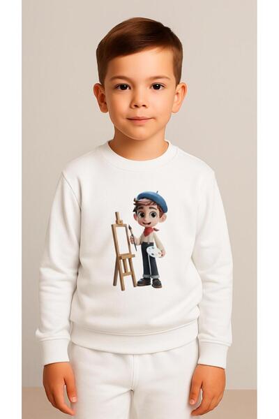 playwear Παιδικό Φούτερ Σετ ΡΕΣΣΑΜΕΝ Με Στάμπα για Κορίτσια και Αγόρια, Λαιμό...