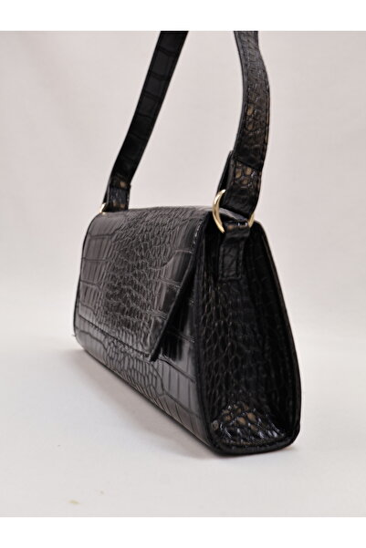 ICONE BAG Crocodile Faux Leather Shoulder Bag
