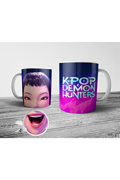 Pixxa Zoey Kpop Demon Hunters Base Mouth Patterned Mug Cup