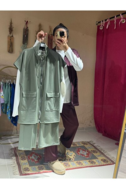 özgürmoda Oscar Scuba Yelekli 3lü Takım