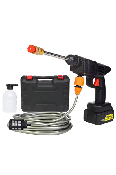 Trendoro Pressure Washer 30 bar, with 2 Batteries, 500W – 5m Hose, Complete Portable Kit