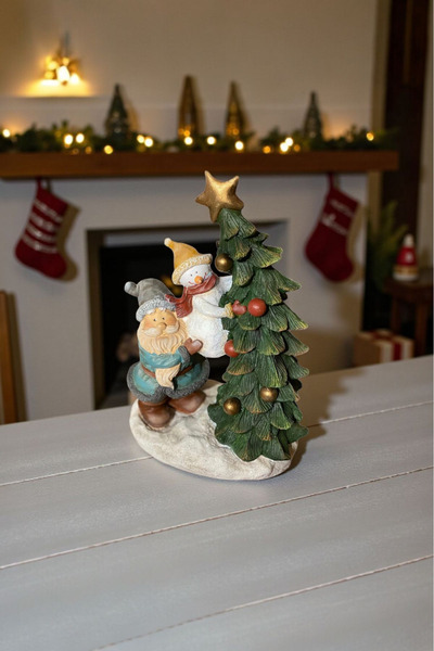 Harmoni Art Dekoratif Noel Baba/Kardan Adam Yeniyıl Biblo