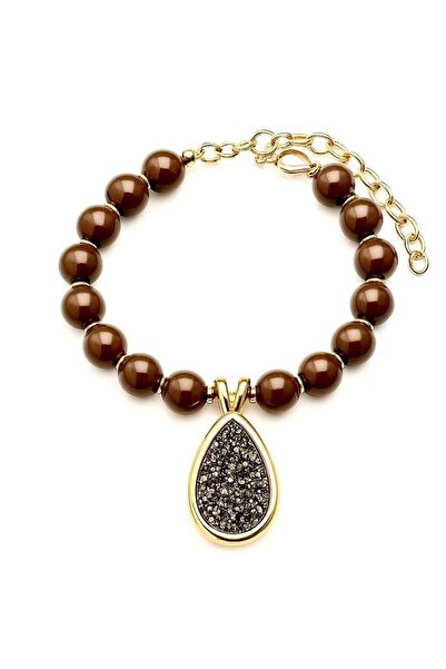neslyaccessories Brown Bead Necklace