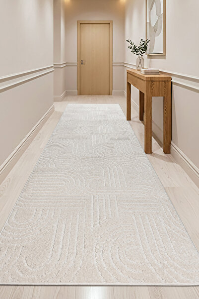 MELARİS HALI Rico Yıkanabilir Kalın Yumuşak Dokuma Halı Kaymaz Taban Yolluk A...