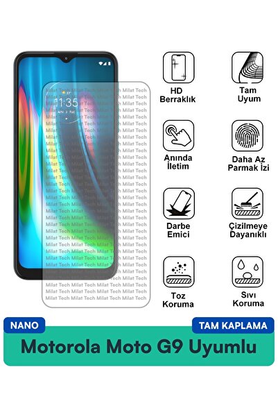 Milat Tech طبقة حماية للشاشة من موتورولا موتو جي 9 نانو، شفافة للغاية ومقاومة...