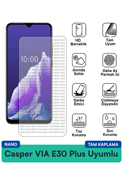 Milat Tech طبقة حماية للشاشة من كاسبر فيا إي 30 بلس نانو مقاومة للخدوش والصدمات
