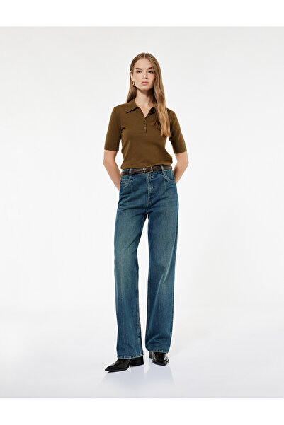 Koton Regular Fit Polo Neck Knitwear Sweater