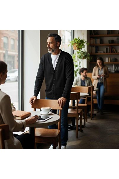 EREN STYLE V-Neck Cardigan with Pocket