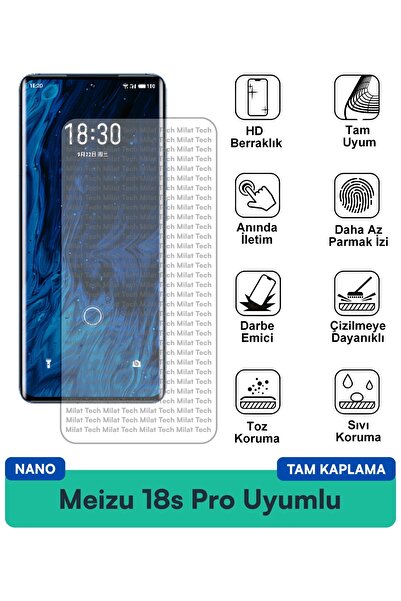 Milat Tech طبقة حماية للشاشة من Meizu 18s Pro Nano، طبقة حماية مرنة رقيقة وحس...