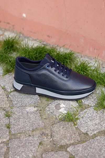 Vantaggio Marven Синій 100% натуральна шкіра Чоловічі повсякденні черевики