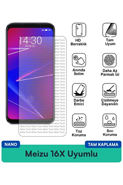 Milat Tech طبقة حماية للشاشة من Meizu 16X نانو مقاومة للخدوش والصدمات