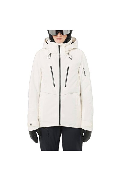 Salomon معطف تزلج نسائي من BRILLIANT 2.0 باللون الأبيض LC2674500