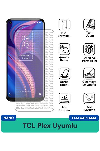 Milat Tech طبقة حماية للشاشة من TCL Plex Nano هيكل متين للحماية من الصدمات