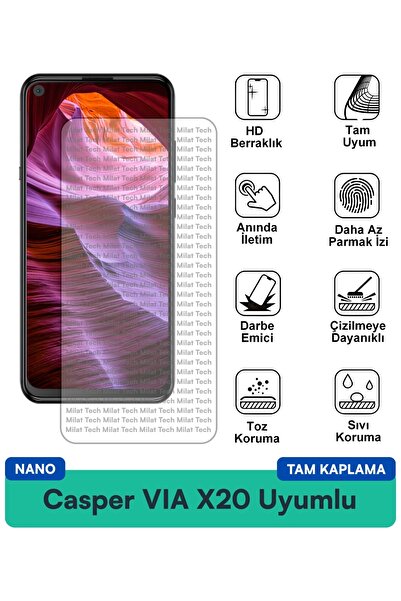 Milat Tech طبقة حماية للشاشة من كاسبر فيا إكس 20 نانو مقاومة للخدوش والصدمات