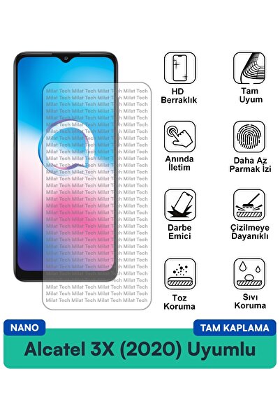 Milat Tech فيلم حماية شاشة نانو من الكاتيل 3X (2020) مقاوم للخدوش والصدمات