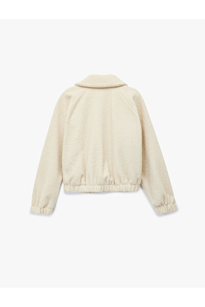 Koton X Sima Tarkan - Bomber Jacket Crop Long Sleeve with Pockets and Zipper