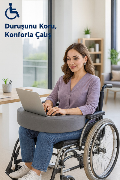 Genel Markalar VISCORA Tekerlekli Sandalye Minderi – Çok Amaçlı Çalışma, Okuma ve Günlük Aktivite Minderi